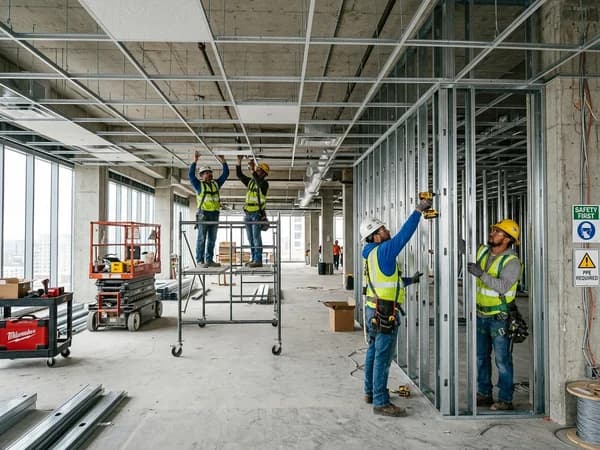 Procurement & Subcontractor Coordinators reviewing construction documentation