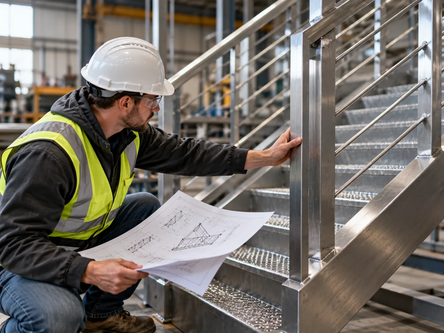 Quality checking miscellaneous metals shop drawings against architectural and structural plans